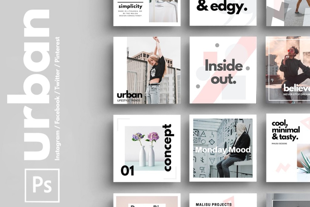 PSD | Urban Social Media Pack
