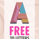 Freebie Unique 3D Letters