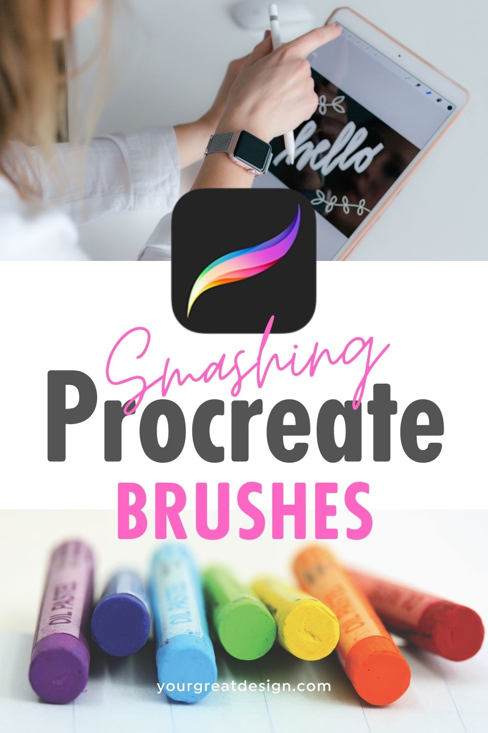 Stunning Procreate brushes – Copic, halftone, watercolor, chalk, light