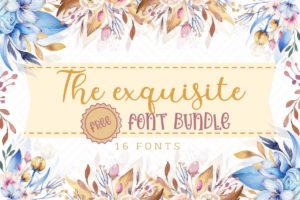 The Exquisite Free Font Bundle