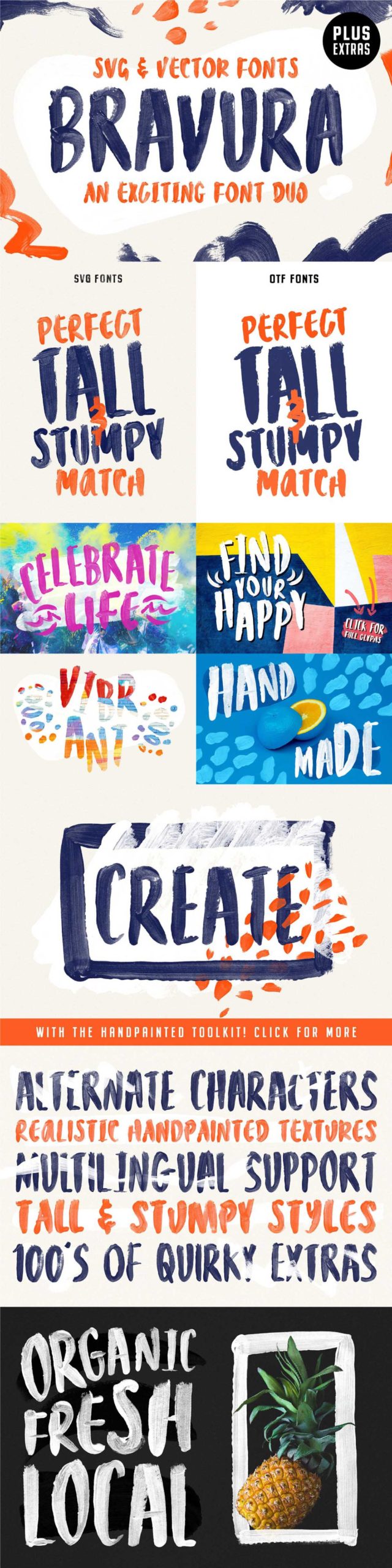 The Handcrafted Font Bundle