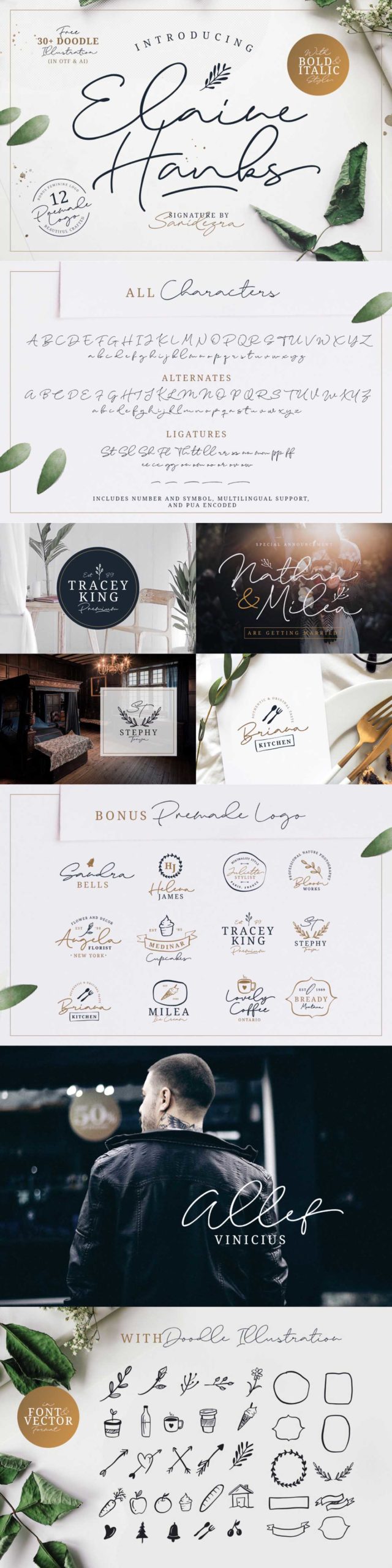 The Handcrafted Font Bundle