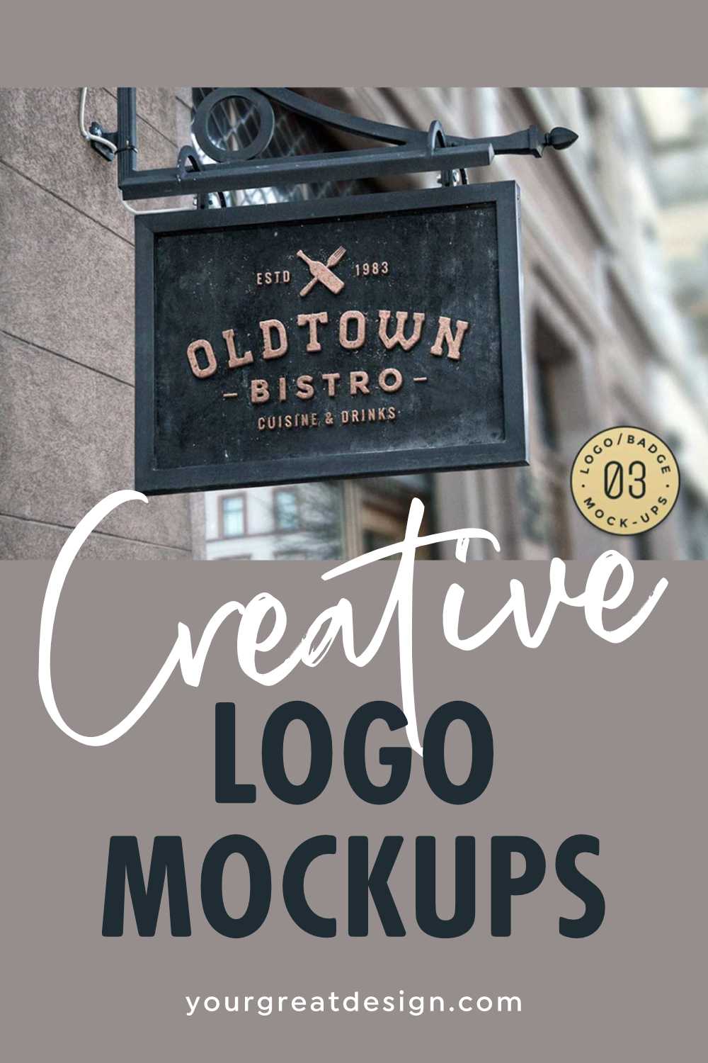 Creative Logo Mockups to use when proposing a logo - for crowdsourcing projects and creating portfolio images Also available