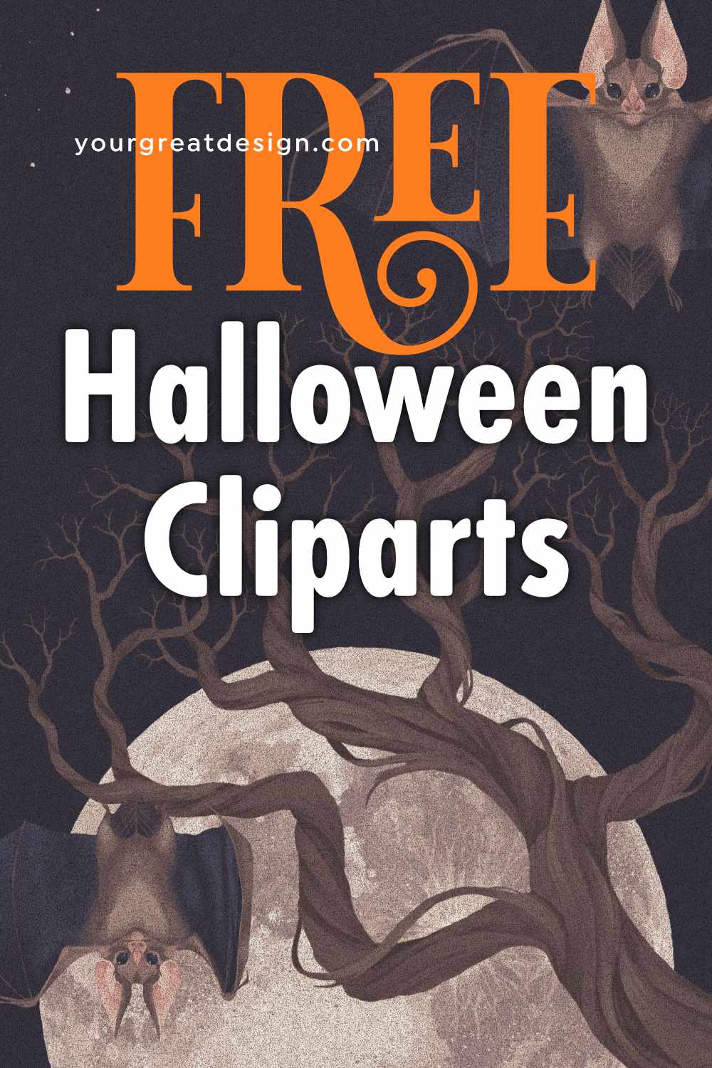 Halloween free spooky clipart & design resource 2020