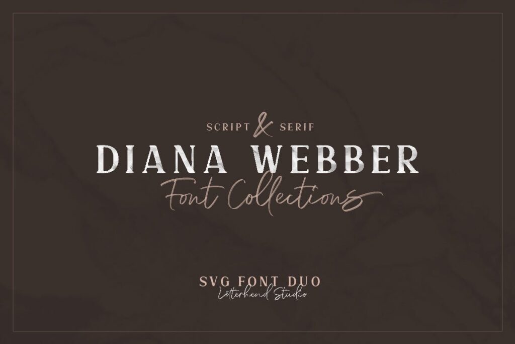 Diana Webber - SVG Font Duo
