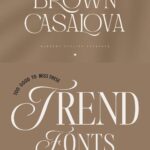 Now is the time! Modern fonts with a stylish seasonal design