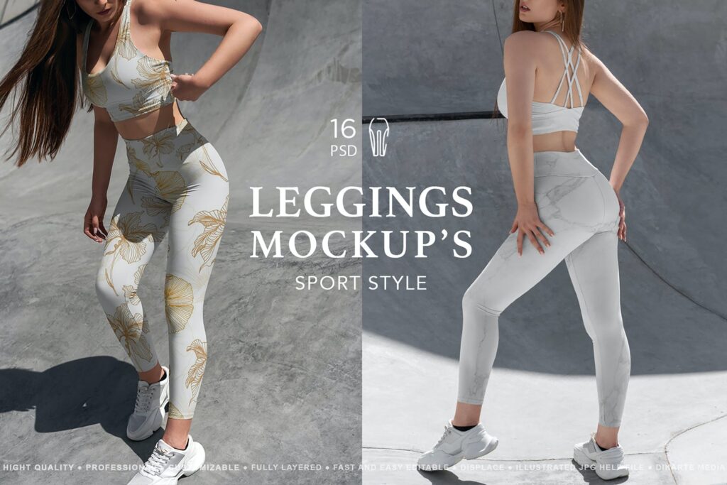 Leggings MockUp Sport Style

