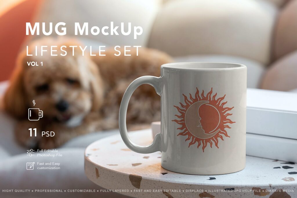 Mug MockUp Lifestyle Set Vol1
