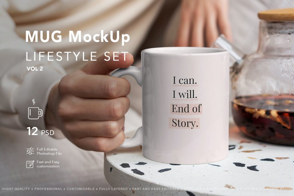Mug MockUp Lifestyle Set Vol2

