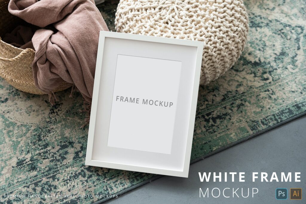 Picture & Photo Frame Mockup Cozy Home Interior
