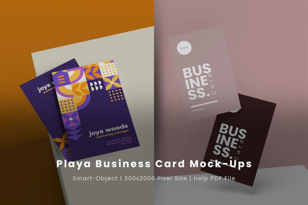 Playa Business Card Mock-Ups
