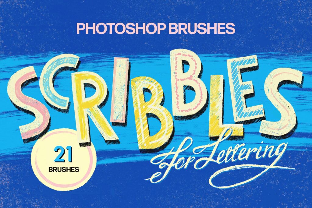 Scribbles Photoshop Brushes
