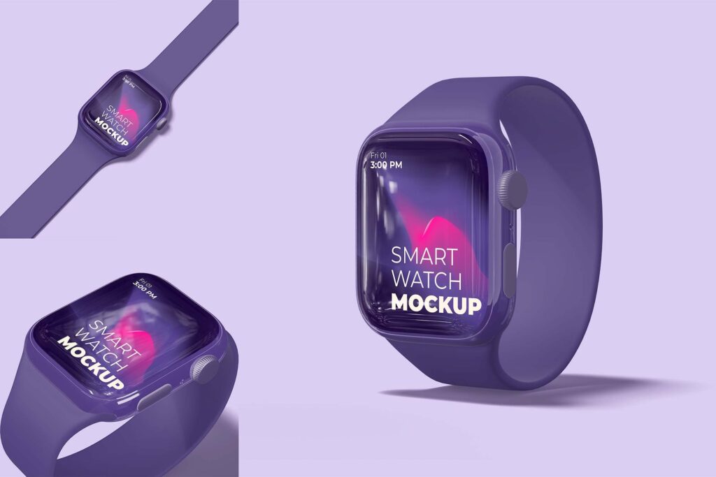 Smartwatch Mockup or Apple Watch Mockup
