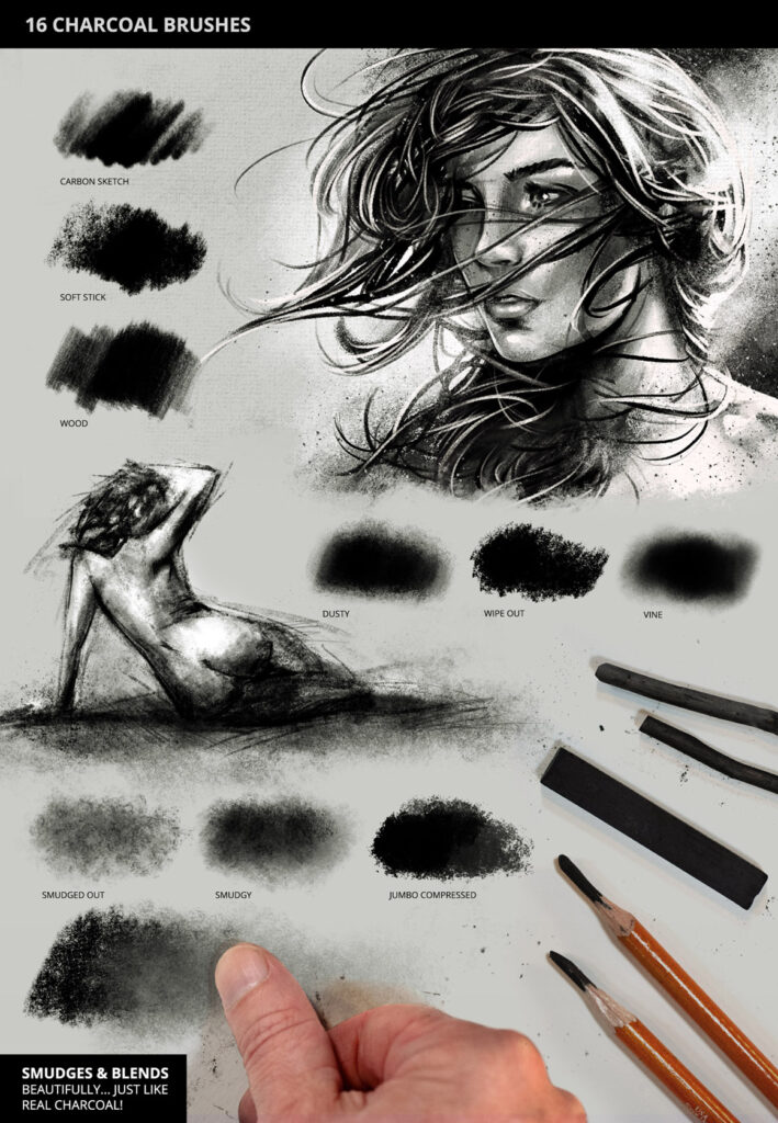 Ink Pen Brushes and Stamps for Procreate — Amanda McGee Designs