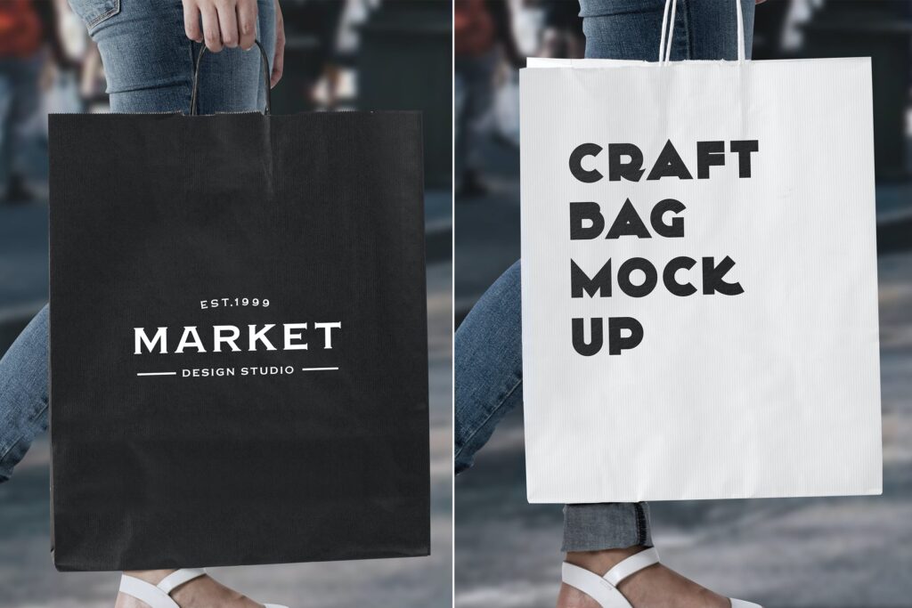 Urban Shopping Bag Mock Up
