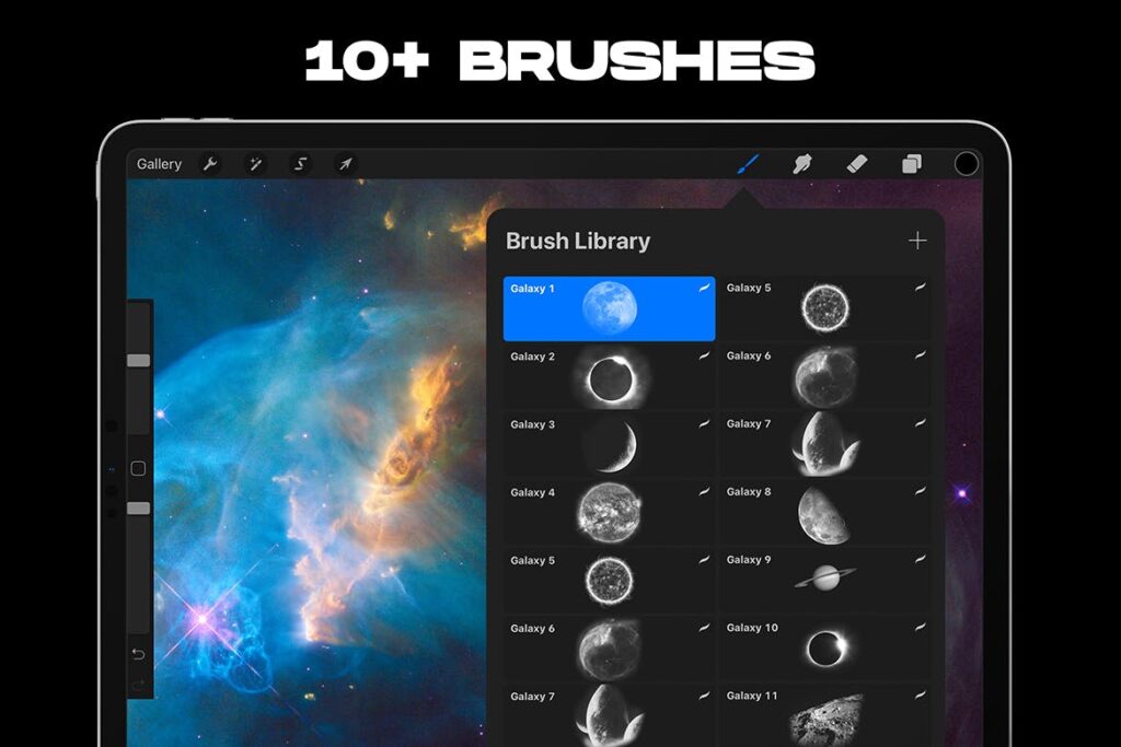 Procreate Galaxy Space Brushes
