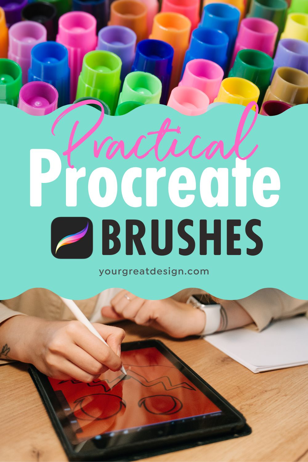 Stunning Procreate brushes – Copic, halftone, watercolor – Your Great ...