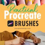 Stunning Procreate brushes - Copic, halftone, watercolor, chalk, light