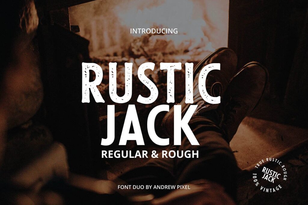 Free: Rustic Jack – A Vintage Font Duo
